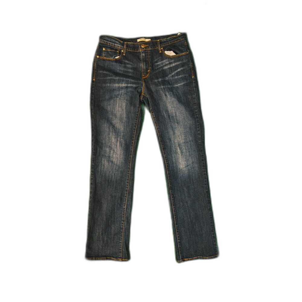 Women's Levi's 505 straight fit dark wash jeans size 10 (32)
